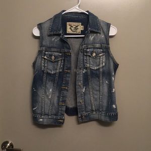 American Living Denim Vest